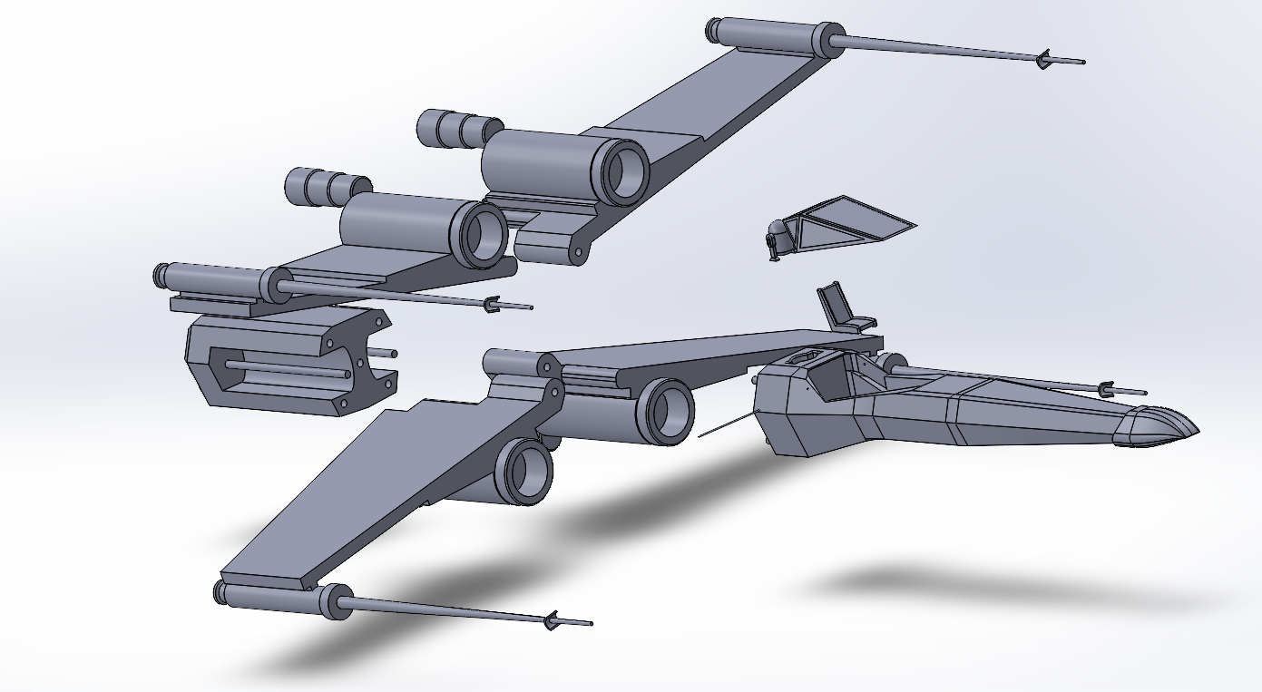Wing Exploded View Warren Liu - Projects